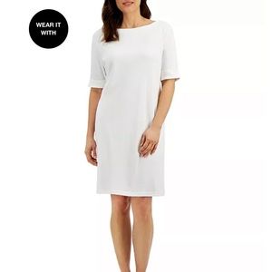 White Karen Scott Dress NEW